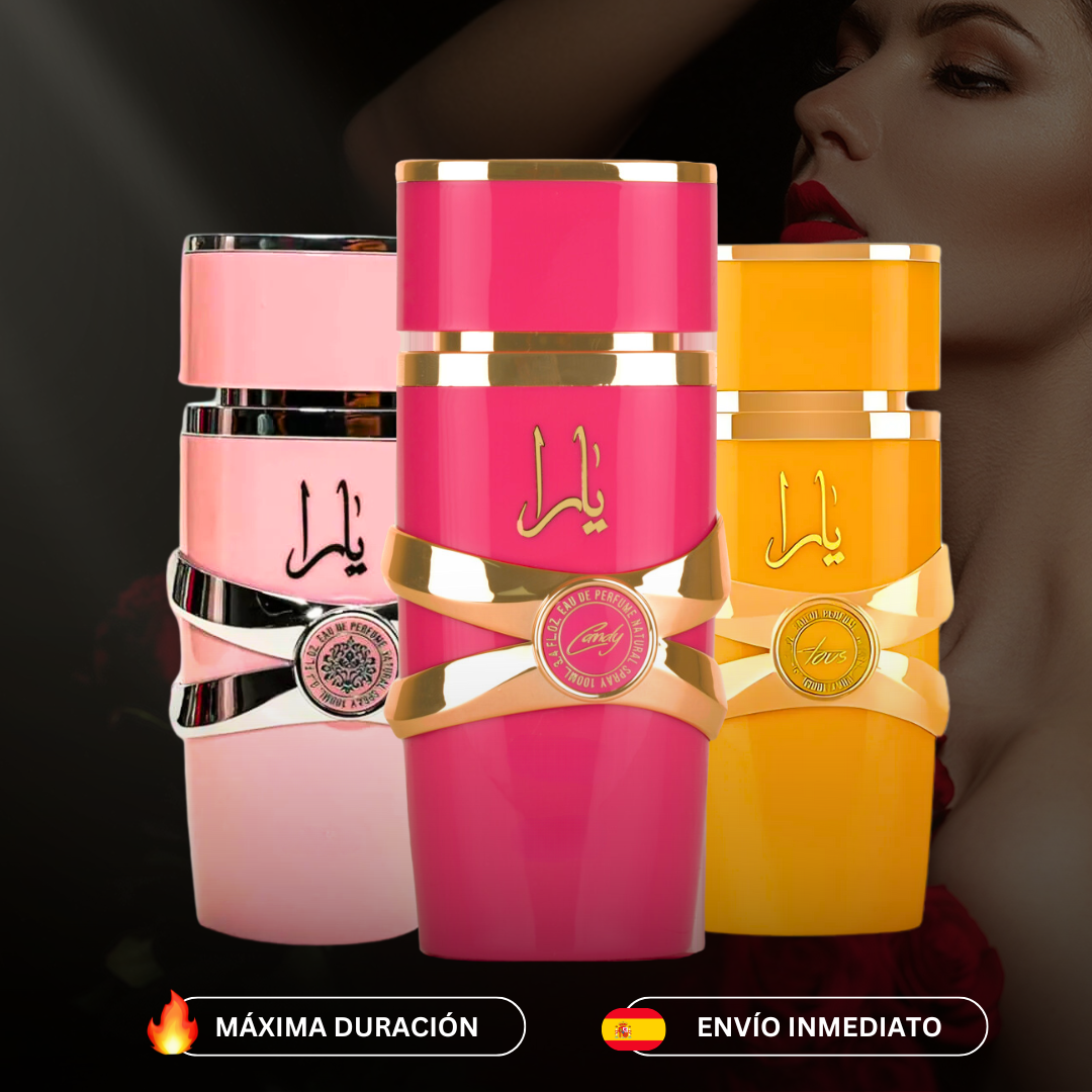 Pack Trio de Perfumes Árabes Femininos | Yara Rosa + Yara Candy + Yara Tous