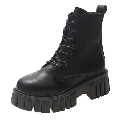 Bota Coturno Feminina Tratorada Elegance